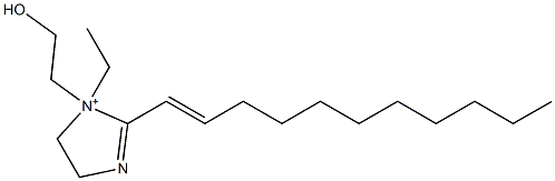 1-エチル-1-(2-ヒドロキシエチル)-2-(1-ウンデセニル)-2-イミダゾリン-1-イウム 化学構造式