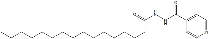 1-[(4-Pyridinyl)carbonyl]-2-palmitoylhydrazine,,结构式