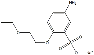5-Amino-2-(2-ethoxyethoxy)benzenesulfonic acid sodium salt,,结构式