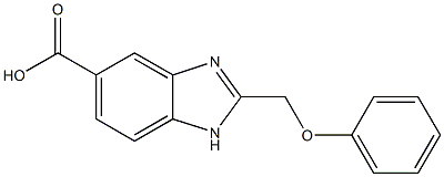 2-Phenoxymethyl-1H-benzimidazole-5-carboxylic acid,,结构式