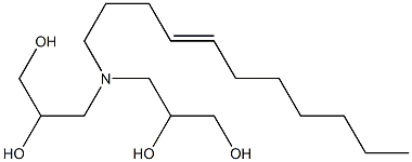 3,3'-(4-Undecenylimino)bis(propane-1,2-diol) Structure