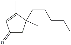 4-Pentyl-3,4-dimethyl-2-cyclopenten-1-one Structure