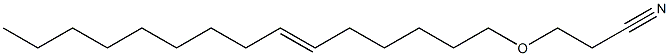 3-(6-Pentadecenyloxy)propiononitrile Structure
