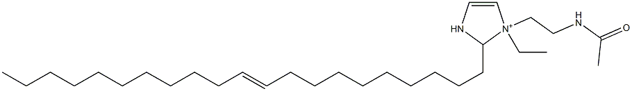 1-[2-(アセチルアミノ)エチル]-1-エチル-2-(10-ヘニコセニル)-4-イミダゾリン-1-イウム 化学構造式