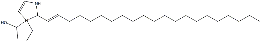 1-Ethyl-2-(1-henicosenyl)-1-(1-hydroxyethyl)-4-imidazoline-1-ium Struktur