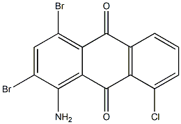 1-Amino-2,4-dibromo-8-chloroanthraquinone,,结构式