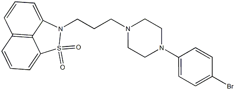 2-[3-[4-(4-Bromophenyl)-1-piperazinyl]propyl]-2H-naphth[1,8-cd]isothiazole 1,1-dioxide