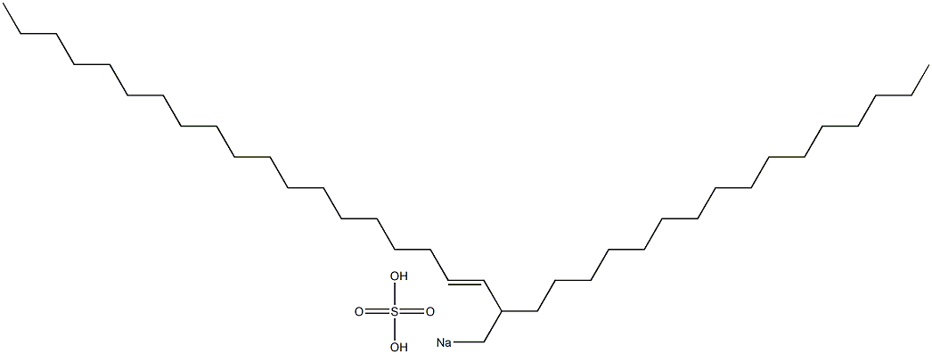 Sulfuric acid 2-hexadecyl-3-henicosenyl=sodium ester salt 结构式