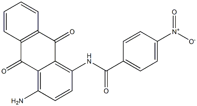 N-(4-Amino-9,10-dihydro-9,10-dioxoanthracene-1-yl)-4-nitrobenzamide,,结构式