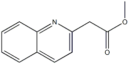 Quinoline-2-acetic acid methyl ester Structure