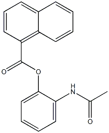 1-Naphthoic acid 2-acetylaminophenyl ester Struktur