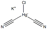 Potassium chlorodicyanomercurate(II) Structure