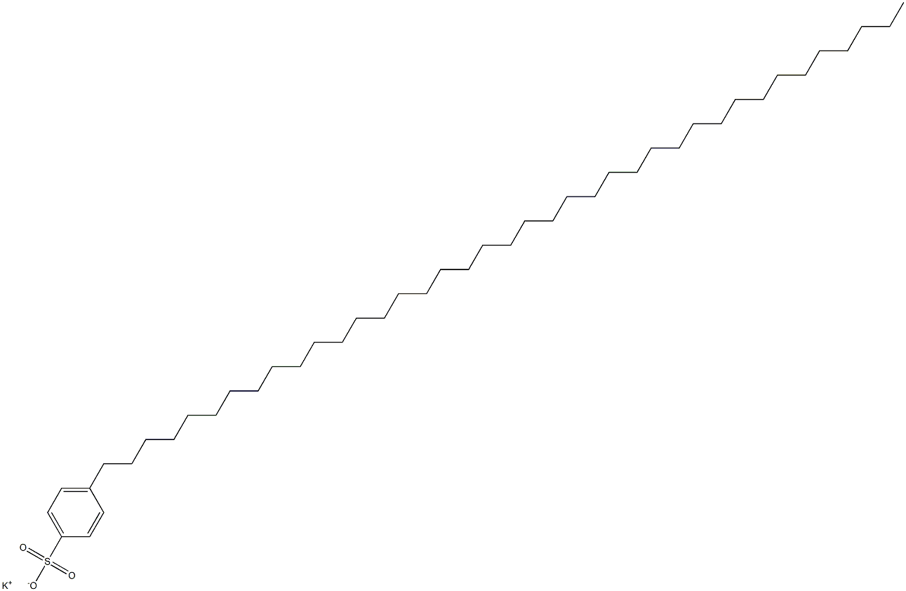 4-(ノナトリアコンタン-1-イル)ベンゼンスルホン酸カリウム 化学構造式