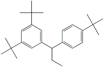1-(3,5-Di-tert-butylphenyl)-1-(4-tert-butylphenyl)propane,,结构式
