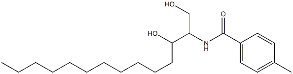 N-(1,3-Dihydroxytetradecan-2-yl)-4-methylbenzamide Struktur