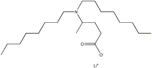 4-(Dioctylamino)valeric acid lithium salt 结构式