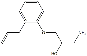 1-Amino-3-[2-(2-propenyl)phenoxy]-2-propanol,,结构式