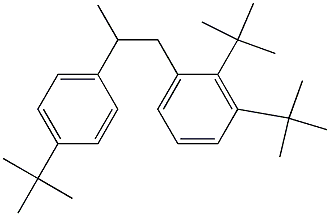1-(2,3-Di-tert-butylphenyl)-2-(4-tert-butylphenyl)propane 结构式