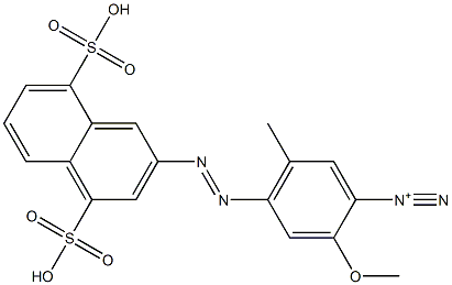 4-[(4,8-Disulfo-2-naphtyl)azo]-2-methoxy-5-methylbenzenediazonium