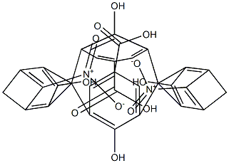 3,5-[(2-Hydroxy-5-carboxy-1,3-phenylene)bis[methylene(2-hydroxy-5-nitro-1,3-phenylene)methylene]]-4-hydroxybenzoic acid Structure