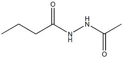 1-Butyryl-2-acetylhydrazine Structure