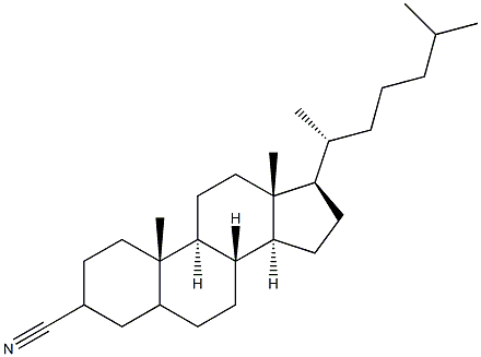 Cholestane-3-carbonitrile Structure