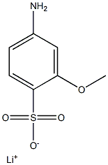4-Amino-2-methoxybenzenesulfonic acid lithium salt,,结构式