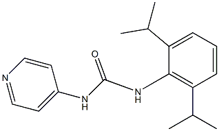 1-[(2,6-Diisopropylphenyl)]-3-(pyridin-4-yl)urea 结构式