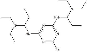 2,4-Bis[[1-(diethylamino)propyl]amino]-6-chloro-1,3,5-triazine Structure