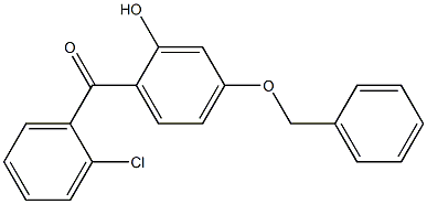 2-Hydroxy-2'-chloro-4-benzyloxybenzophenone Struktur