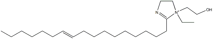 1-Ethyl-2-(10-heptadecenyl)-1-(2-hydroxyethyl)-2-imidazoline-1-ium Structure