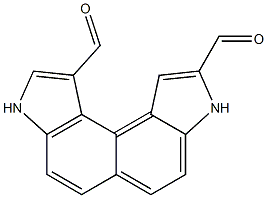 3,8-Dihydroindolo[4,5-e]indole-1,9-dicarbaldehyde 结构式