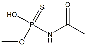 N-Acetylamidothiophosphoric acid methyl ester Structure