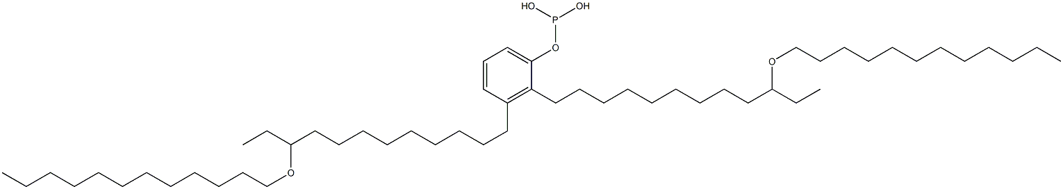 Phosphorous acid bis[10-(dodecyloxy)dodecyl]phenyl ester Struktur