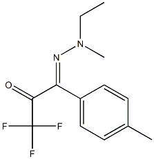 1-(p-Tolyl)-1-(2-ethyl-2-methylhydrazono)-3,3,3-trifluoro-2-propanone Structure