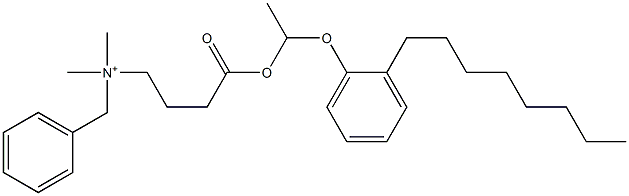 N,N-Dimethyl-N-benzyl-N-[3-[[1-(2-octylphenyloxy)ethyl]oxycarbonyl]propyl]aminium