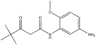 N-(5-Amino-2-methoxyphenyl)-4,4-dimethyl-3-oxovaleramide,,结构式