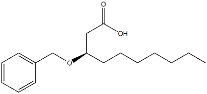 [S,(+)]-3-ベンジルオキシカプリン酸 化学構造式