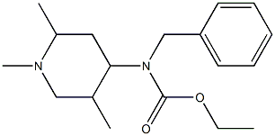 N-Benzyl-N-(1,2,5-trimethylpiperidin-4-yl)carbamic acid ethyl ester 结构式