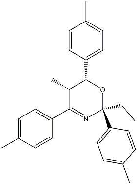 (2S,5S,6R)-2-Ethyl-5-methyl-2,4,6-tri(p-tolyl)-5,6-dihydro-2H-1,3-oxazine Structure