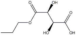 D-酒石酸水素1-プロピル 化学構造式