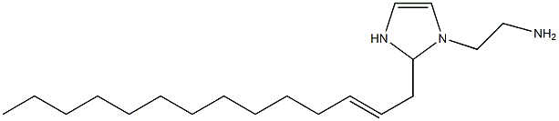 1-(2-Aminoethyl)-2-(2-tetradecenyl)-4-imidazoline 结构式