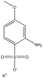 2-Amino-4-methoxybenzenesulfonic acid potassium salt,,结构式