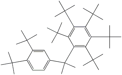 2-(Penta-tert-butylphenyl)-2-(3,4-di-tert-butylphenyl)propane Structure