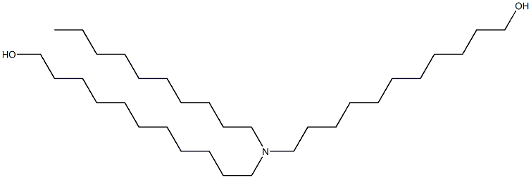 11,11'-(Decylimino)bis(1-undecanol) 结构式