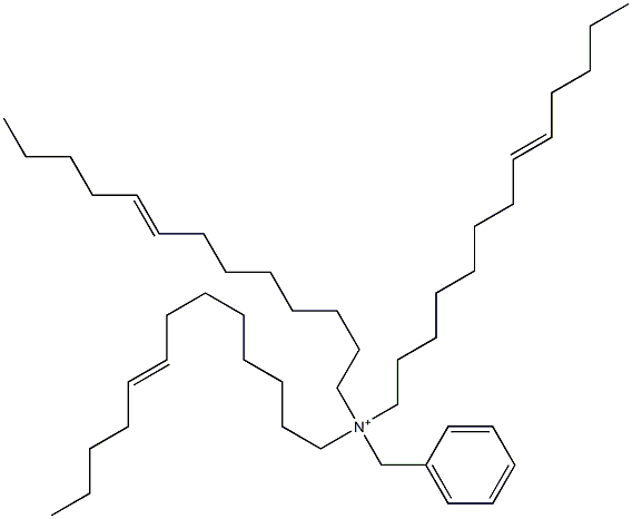 Tri(8-tridecenyl)benzylaminium 结构式