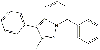 2-Methyl-3-phenyl-7-phenylpyrazolo[1,5-a]pyrimidine 结构式