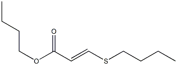 3-(Butylthio)acrylic acid butyl ester