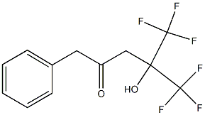 5,5,5-Trifluoro-4-(trifluoromethyl)-4-hydroxy-1-phenyl-2-pentanone Structure