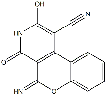  3,4-Dihydro-2-hydroxy-5-imino-4-oxo-5H-[1]benzopyrano[3,4-c]pyridine-1-carbonitrile